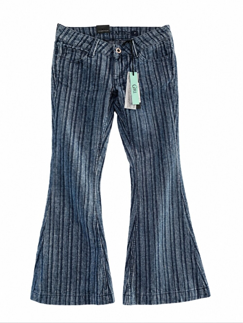 Grace in LA Kids Blue Striped Jeans NWT Size 10